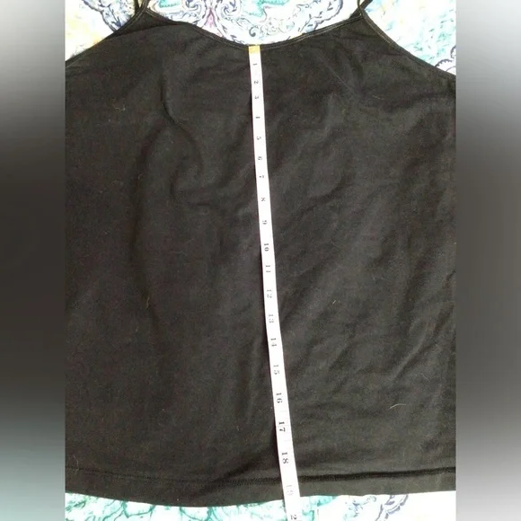 Women's Black and Orange Tank Tops xL  (0121) - Picture 12 of 12